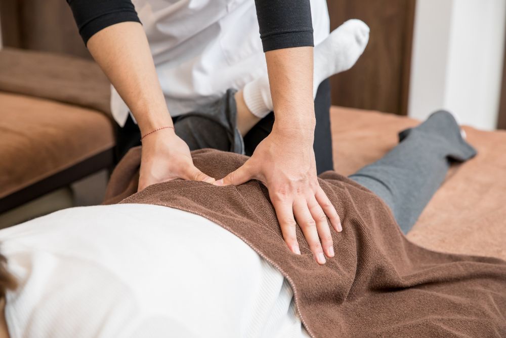 施術を受ける患者様